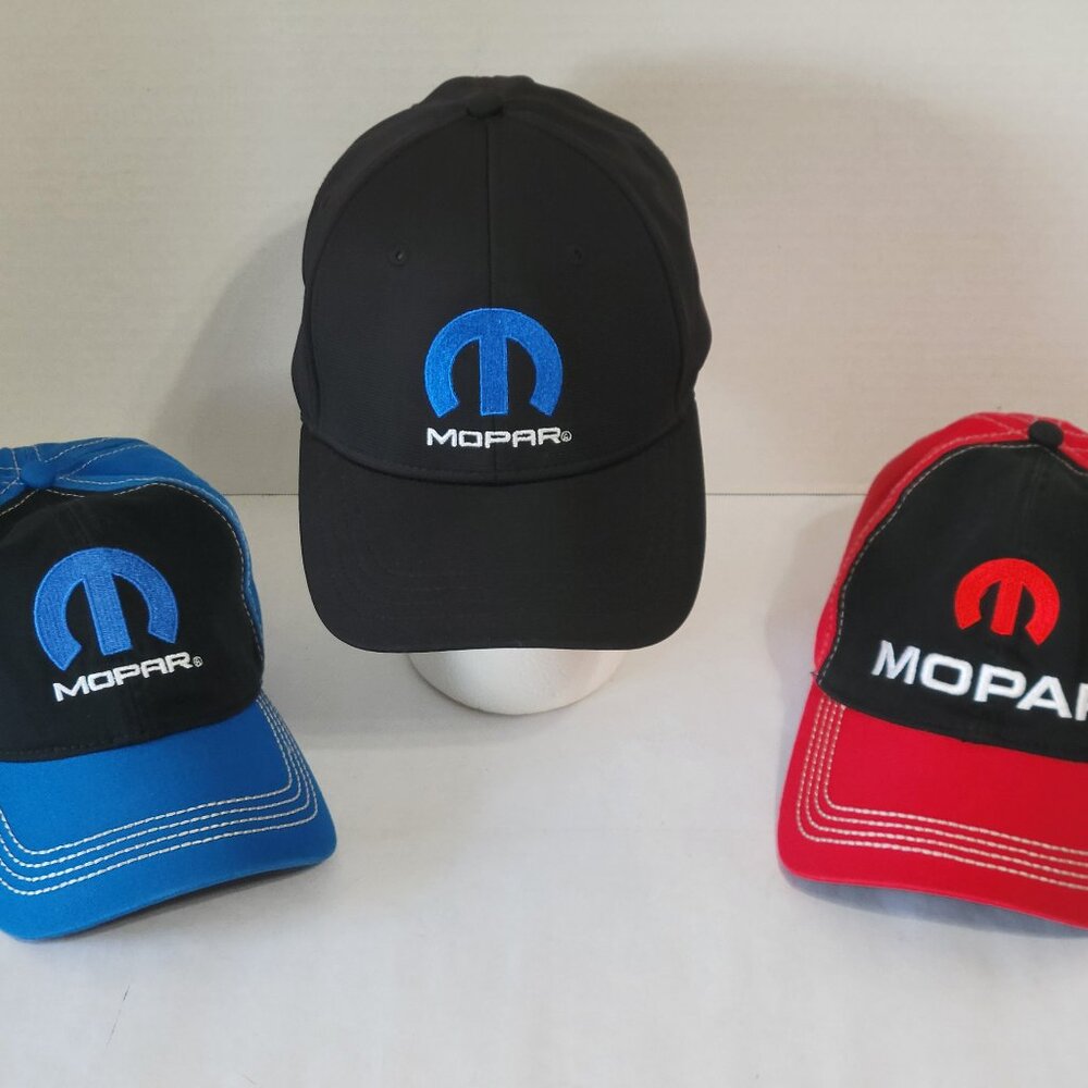 Mopar Logo Curved Bill Adjustable Trucker Hats & Baseball Cap - Lot